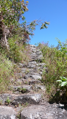 マチュピチュ山の登山路